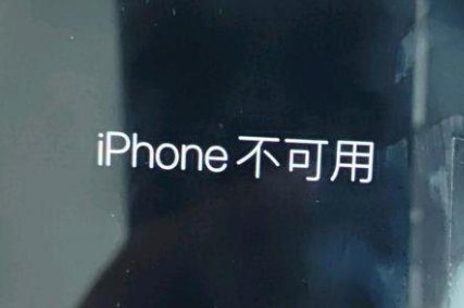 刚察苹果服务网点分享锁屏界面显示“iPhone 不可用”如何解决 