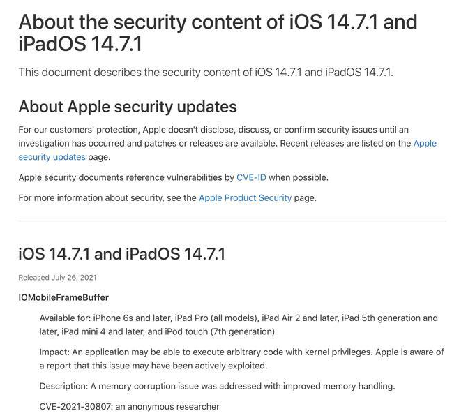 刚察苹果手机维修分享iOS 14.7.1 正式版更新内容及升级方法 